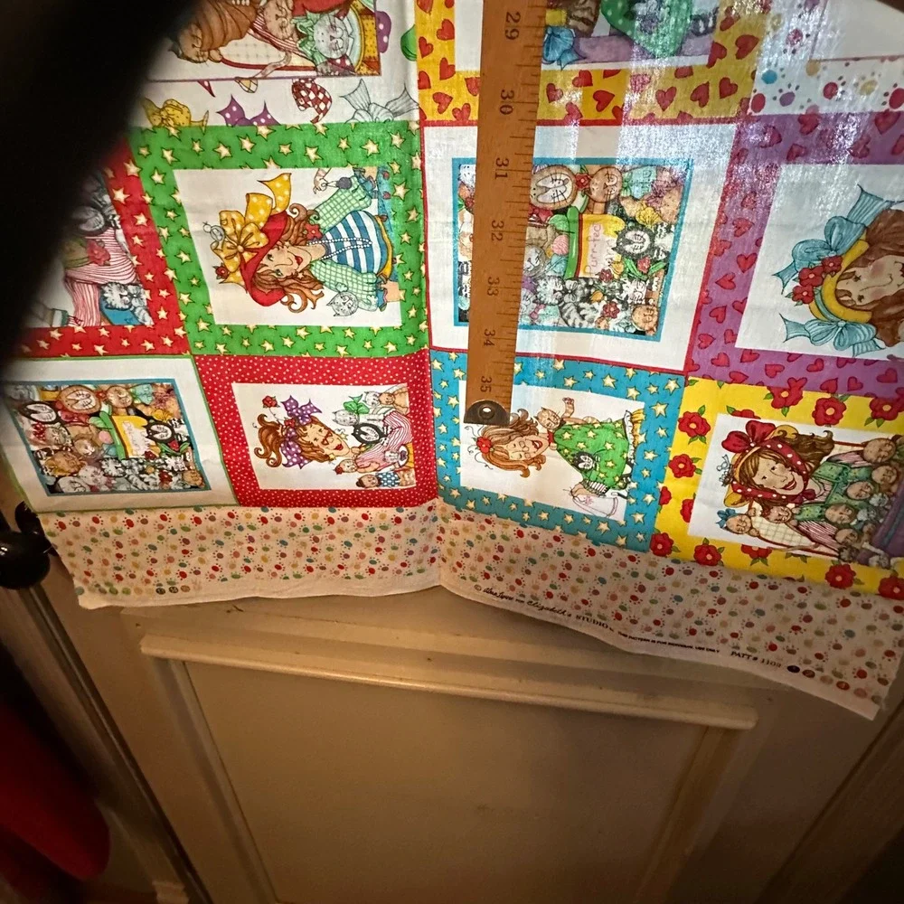 Elizabeth's Studio Cat Lady Alma Lynn Cotton Fabric Panel 23x44 Quilting Sewing - Picture 4 of 15